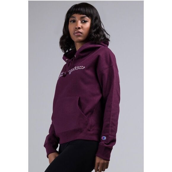 CHAMPION REVERSE WEAVE HOODIE CHENILLE LOGO - Picture 6 of 11